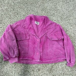 BUCKETLIST Fuchsia Teddy Jacket